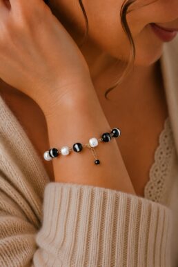 PULSERA ÁGATA PERLA POLVO DE NÁCAR