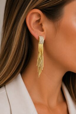 ARETES LLUVIA CRISTAL CADENITAS