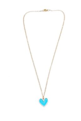 CADENA GOLDFIELD CORAZÓN PORCELANIZADO