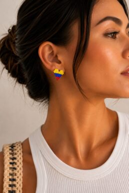 ARETES CORAZÓN COLOMBIA MIYUKI
