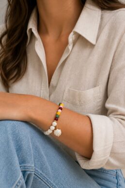 PULSERA PIEDRA NATURAL PERLA CULTIVADA