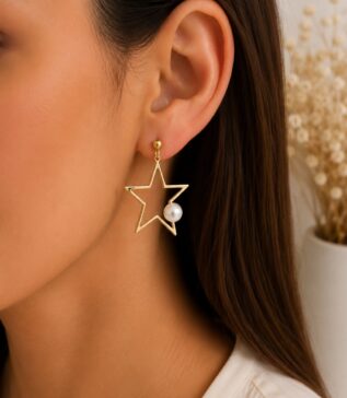 ARETES ESTRELLA PERLA