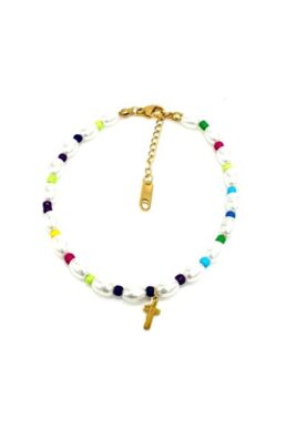 PULSERA CRUZ MULTICOLOR