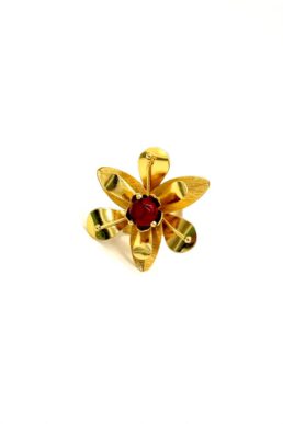 ANILLO BRONCE ORO FÓSIL