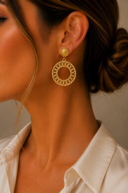 ARETES MATIZADOS SAMAC 24K