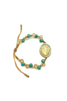 PULSERA SAN BENITO CRISTAL TEJIDA