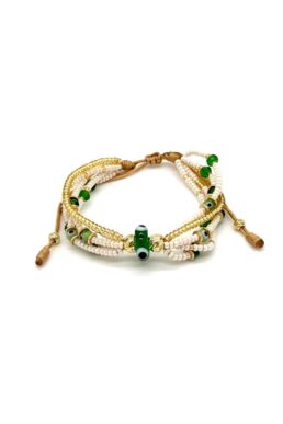 PULSERA OJO TURCO  5 LÍNEAS