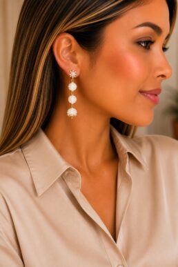 ARETES MORITAS PERLADAS