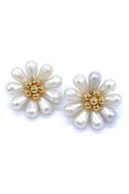 ARETES TOPO GOTAS PERLADAS