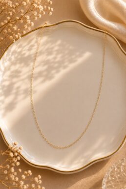 CADENA CORAZÓN ORO LAMINADO 18K