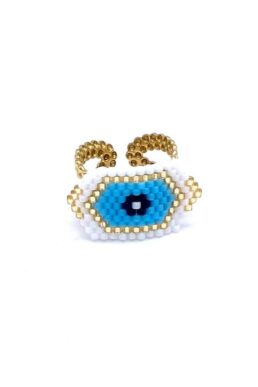 ANILLO OJO TURCO MIYUKI ACERO