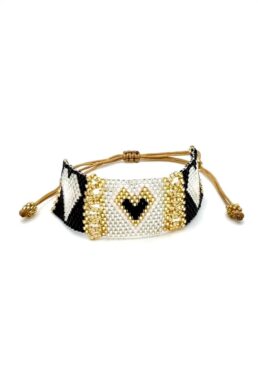 PULSERA X 3 CORAZONES MIYUKI