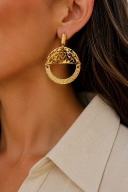ARETE ESFERA MÓVIL  ZAMAC  BAÑO 24K