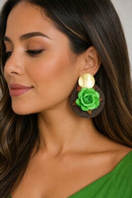 ARETES BRONCE ORO FIQUE