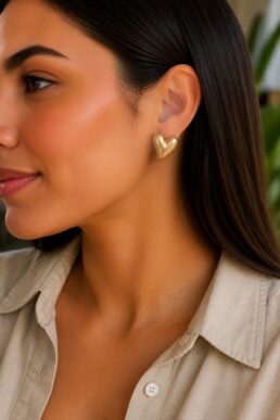 ARETES CORAZÓN ESMALTADO