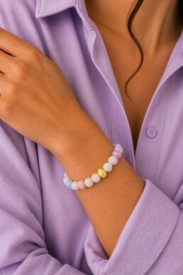 PULSERA CRISTAL PIEDRA MORITAS