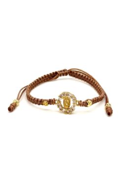 PULSERA MICRO ZIRCÓN VIRGEN DE GUADALUPE