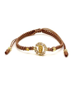 PULSERA MICRO ZIRCÓN VIRGEN DE GUADALUPE