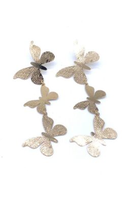 ARETES MARIPOSA BRONCE ORO