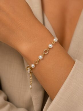 PULSERA PERLA POLVO DE NÁCAR #6