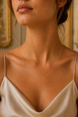 CADENA TEJIDA ORO LAMINADO 18K