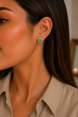 ARETES RODIO CRISTAL